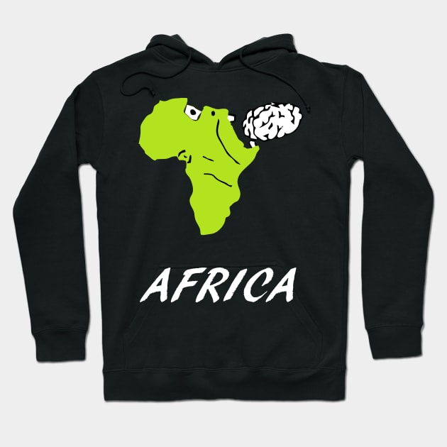 A funny map of Africa 5 Hoodie by percivalrussell